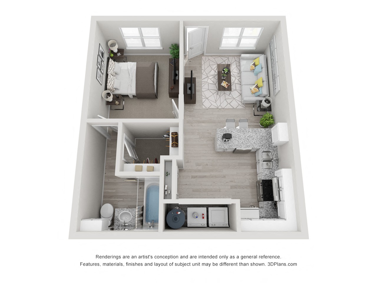 Floor plan layout diagram for Hawthorne